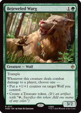 Bejeweled Warg (HOB-117) - The Hobbit Foil | Grognard Games