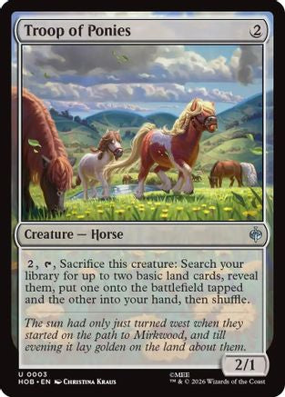 Troop of Ponies (HOB-003) - The Hobbit Foil | Grognard Games
