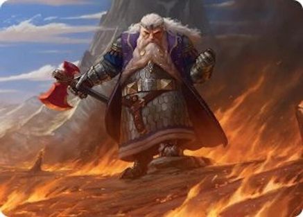 Dain of the Ancient Halls Art Card (ASHOB-048) - Art Series: The Hobbit | Grognard Games
