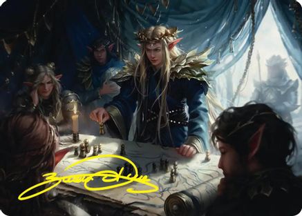 Thranduil the Strategist Art Card (Gold-Stamped Signature) (ASHOB-049) - Art Series: The Hobbit | Grognard Games