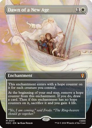 Dawn of a New Age (Borderless) (HOC-013) - The Hobbit: Eternal-Legal Foil | Grognard Games