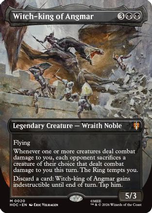 Witch-king of Angmar (Borderless) (HOC-020) - The Hobbit: Eternal-Legal Foil | Grognard Games
