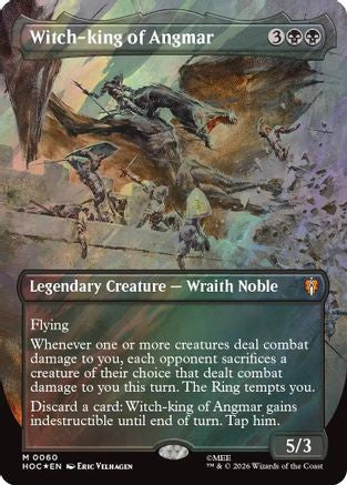Witch-king of Angmar (Borderless) (Surge Foil) (HOC-060) - The Hobbit: Eternal-Legal Foil | Grognard Games