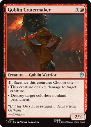 Goblin Cratermaker (HOC-194) - The Hobbit: Eternal-Legal | Grognard Games
