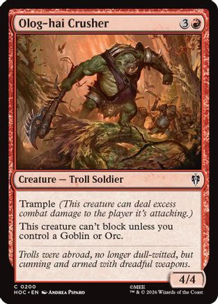 Olog-hai Crusher (HOC-200) - The Hobbit: Eternal-Legal | Grognard Games