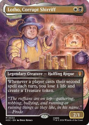Lotho, Corrupt Shirriff (Borderless) (HOC-034) - The Hobbit: Eternal-Legal | Grognard Games