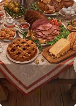 Bag End Banquet Art Card (5/12) (ASHOB-005) - Art Series: The Hobbit | Grognard Games