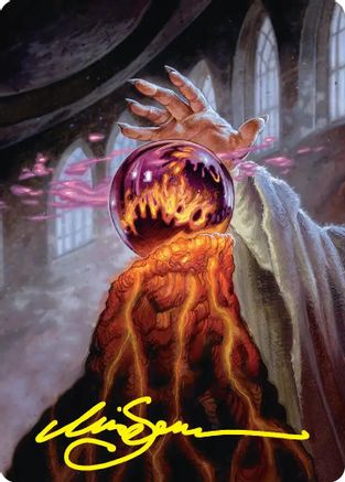 Palantir of Orthanc Art Card (Gold-Stamped Signature) (ASHOB-037) - Art Series: The Hobbit | Grognard Games