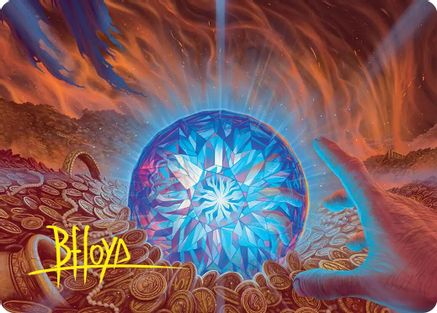 The Arkenstone Art Card (Gold-Stamped Signature) (ASHOB-044) - Art Series: The Hobbit | Grognard Games