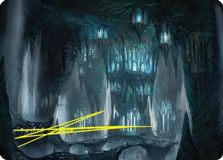 Elvenking's Halls Art Card (Gold-Stamped Signature) (ASHOB-023) - Art Series: The Hobbit | Grognard Games