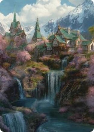 Rivendell Art Card (ASHOB-040) - Art Series: The Hobbit | Grognard Games
