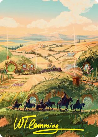 Plains Art Card (Gold-Stamped Signature) (ASHOB-041) - Art Series: The Hobbit | Grognard Games