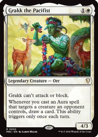 Grakk the Pacifist (-002) - Mystery Booster Commander Edition | Grognard Games