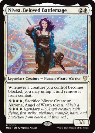 Nivea, Beloved Battlemage (-003) - Mystery Booster Commander Edition Foil | Grognard Games