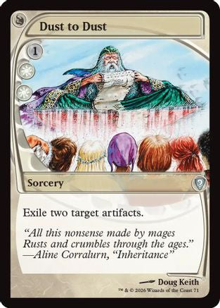 Dust to Dust (Future Sight) (-071) - Mystery Booster Commander Edition | Grognard Games