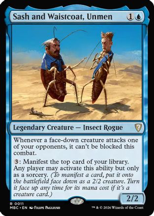 Sash and Waistcoat, Unmen (-011) - Mystery Booster Commander Edition Foil | Grognard Games
