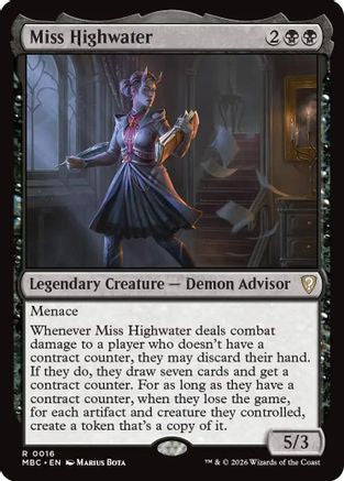 Miss Highwater (-016) - Mystery Booster Commander Edition Foil | Grognard Games