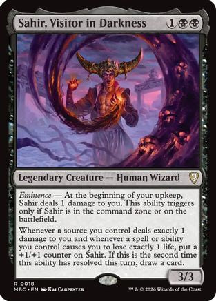 Sahir, Visitor in Darkness (-018) - Mystery Booster Commander Edition Foil | Grognard Games