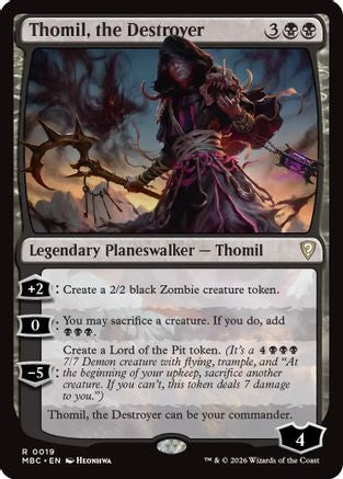 Thomil, the Destroyer (-019) - Mystery Booster Commander Edition Foil | Grognard Games