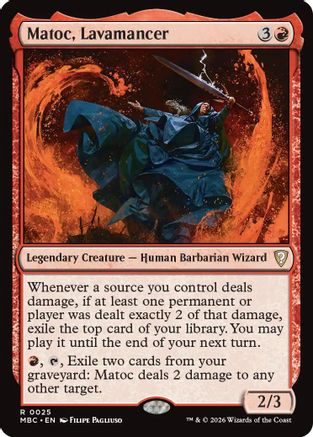 Matoc, Lavamancer (-025) - Mystery Booster Commander Edition | Grognard Games