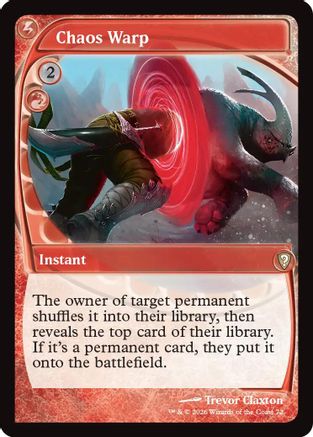 Chaos Warp (Future Sight) (-072) - Mystery Booster Commander Edition Foil | Grognard Games