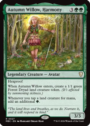 Autumn Willow, Harmony (-027) - Mystery Booster Commander Edition | Grognard Games