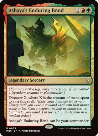 Ashaya's Enduring Bond (-034) - Mystery Booster Commander Edition | Grognard Games