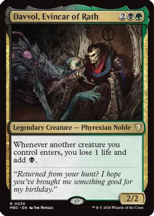 Davvol, Evincar of Rath (-036) - Mystery Booster Commander Edition | Grognard Games
