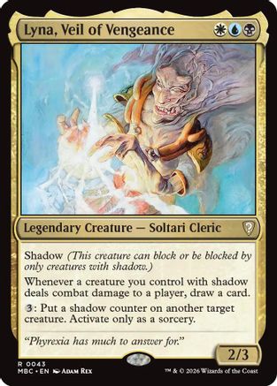 Lyna, Veil of Vengeance (-043) - Mystery Booster Commander Edition Foil | Grognard Games