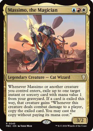 Massimo, the Magician (-045) - Mystery Booster Commander Edition | Grognard Games
