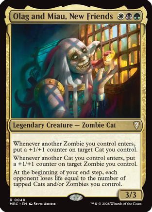 Olag and Miau, New Friends (-048) - Mystery Booster Commander Edition Foil | Grognard Games