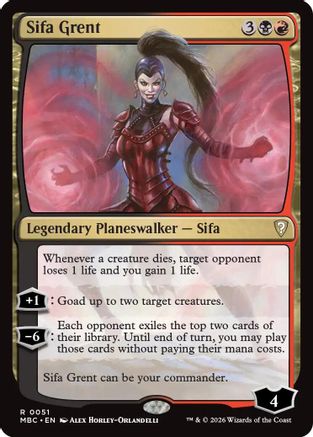 Sifa Grent (-051) - Mystery Booster Commander Edition | Grognard Games