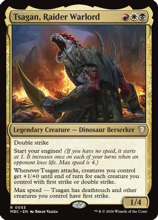 Tsagan, Raider Warlord (-053) - Mystery Booster Commander Edition Foil | Grognard Games