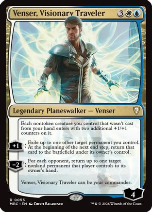 Venser, Visionary Traveler (-055) - Mystery Booster Commander Edition | Grognard Games