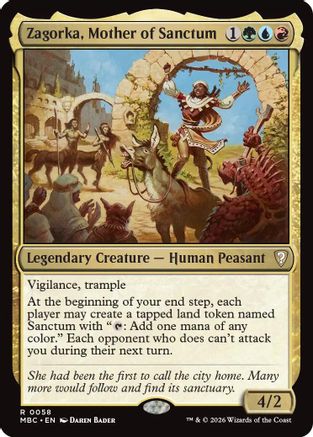 Zagorka, Mother of Sanctum (-058) - Mystery Booster Commander Edition Foil | Grognard Games