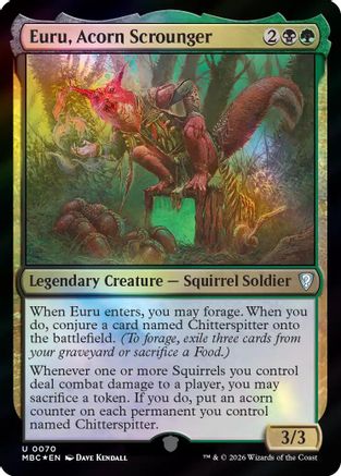 Euru, Acorn Scrounger (-070) - Mystery Booster Commander Edition Foil | Grognard Games