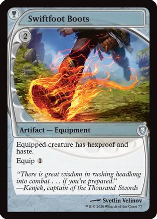 Swiftfoot Boots (Future Sight) (-077) - Mystery Booster Commander Edition Foil | Grognard Games