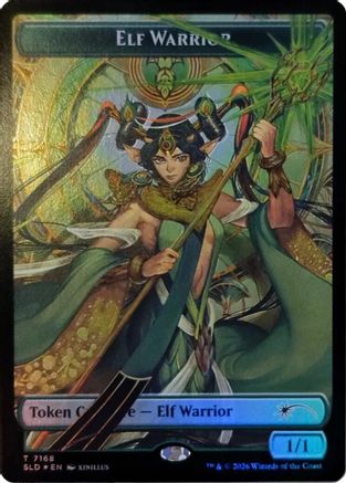 Elf Warrior Token (7168) (SLD-7168) - Secret Lair Drop Series Foil | Grognard Games