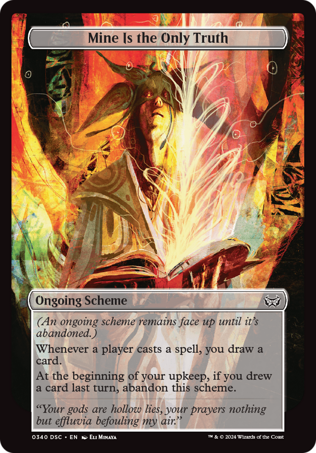 Mine Is The Only Truth (Full Art) [Duskmourn: Archenemy] | Grognard Games