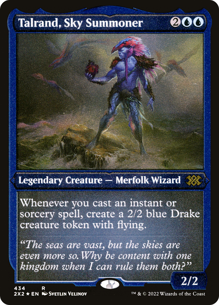 Talrand, Sky Summoner (Foil Etched) (2X2-434) - Double Masters 2022 Foil | Grognard Games