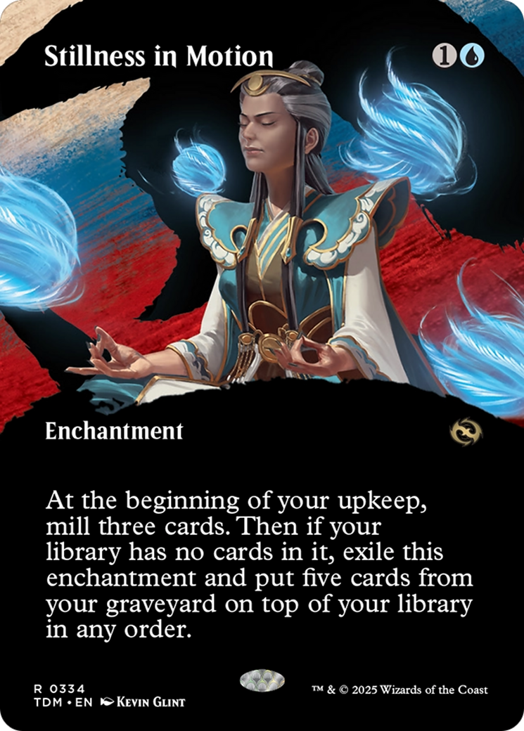 Stillness in Motion (Borderless) [Tarkir: Dragonstorm] | Grognard Games