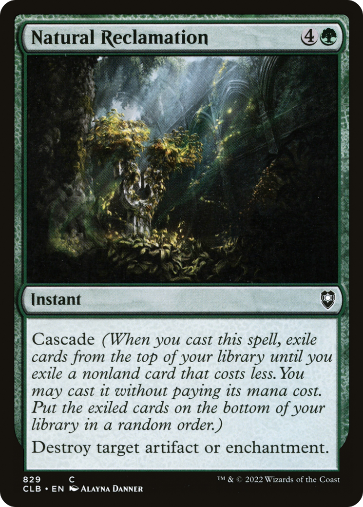 Natural Reclamation [Commander Legends: Battle for Baldur's Gate] | Grognard Games