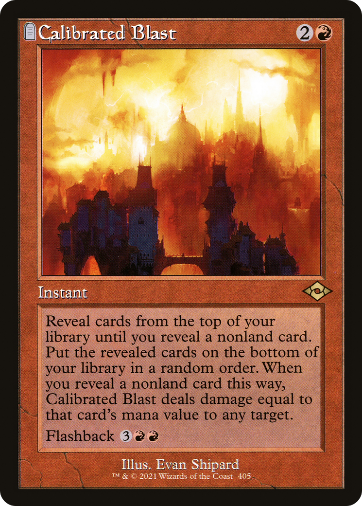Calibrated Blast (Retro) [Modern Horizons 2] | Grognard Games