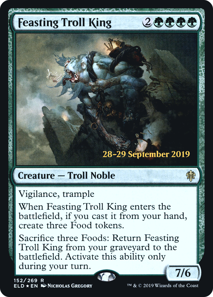 Feasting Troll King  [Throne of Eldraine Prerelease Promos] | Grognard Games