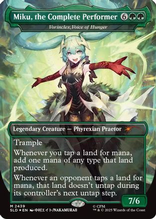 Miku, the Complete Performer - Vorinclex, Voice of Hunger (SLD-2439) - Secret Lair Drop Series Foil | Grognard Games