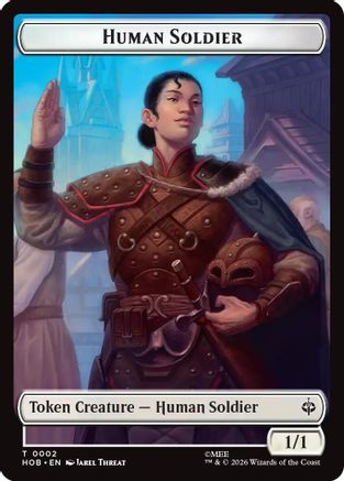 Human Soldier // Dwarf Double-Sided Token (HOB-2 // 6) - The Hobbit Foil | Grognard Games