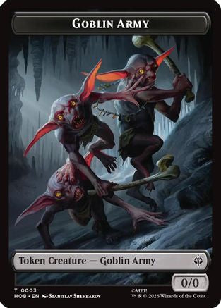 Goblin Army (0003) // Treasure (0012) Double-Sided Token (HOB-3 // 12) - The Hobbit Foil | Grognard Games