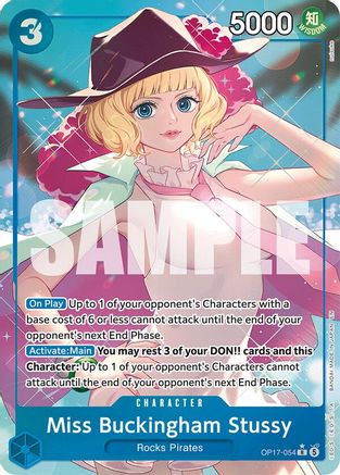 Miss Buckingham Stussy (Alternate Art) (OP17-054) - The World's Strongest Warriors Foil | Grognard Games