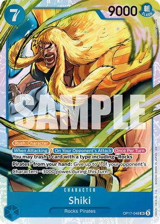 Shiki (OP17-048) - The World's Strongest Warriors Foil | Grognard Games