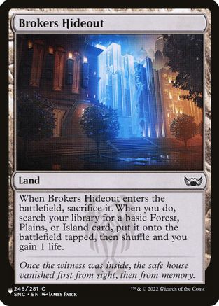 Brokers Hideout (LIST-248) - The List Reprints | Grognard Games